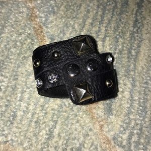🖤Black Leather Cuff🖤